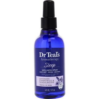 Dr. Teal's Aromatherapy Sleep Wellness Spray in a 170g bottle with serene packaging.