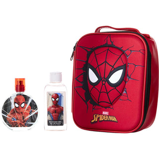 SPIDERMAN by Marvel - EDT SPRAY 3.4 OZ & SHOWER GEL 2.5 OZ & ZIPPER CASE