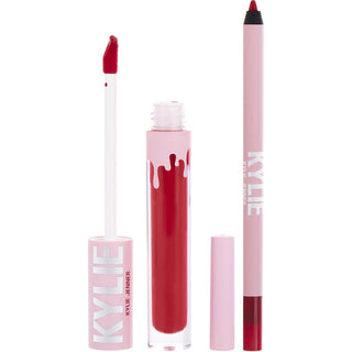 Kylie By Kylie Jenner by Kylie Jenner - Velvet Lip Kit: Velvet Liquid Lipstick 3ml + Lip Liner 1.1g - # 405 Red Velvet