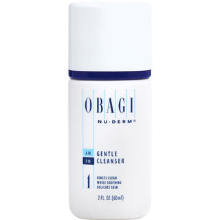 Obagi Nu Derm Gentle Cleanser 2 oz travel-size bottle for clean and refreshed skin. Available at fragrancedealz.com