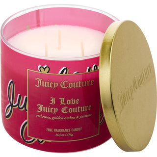 Juicy Couture I Love Juicy Couture Candle in elegant packaging, 14.5 oz.