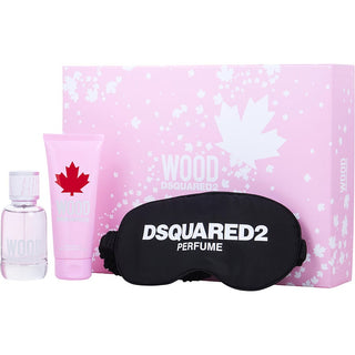 DSQUARED2 WOOD by Dsquared2 - EDT SPRAY 1.7 OZ & BATH AND SHOWER GEL 3.4 OZ & NIGHT MASK