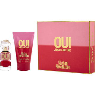 Juicy Couture Oui Eau de Parfum Spray and Frothy Shower Gel set, 1 oz and 4.2 oz.