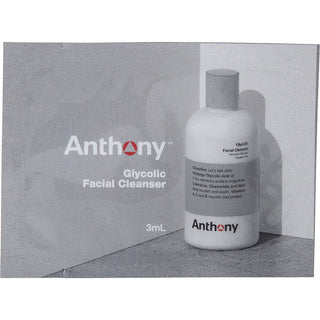 Anthony Glycolic Facial Cleanser Sample 0.1oz - Advanced cleanser with glycolic acid and aloe vera for clean, smooth skin.