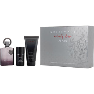 Afnan Supremacy Not Only Intense Extrait de Parfum Spray 3.4oz, Deodorant Stick 2.5oz, and Shower Gel 5oz set - fragrancedealz.com