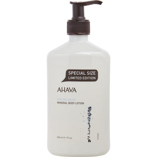 Ahava Deadsea Water Mineral Body Lotion 17oz bottle with a clean and modern design.