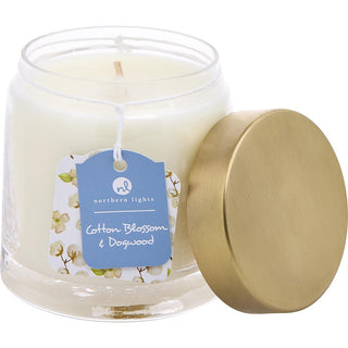 Cotton Blossom & Dogwood Scented Soy Glass Candle 10oz at fragrancedealz.com