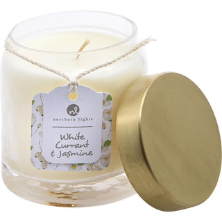  White Currant & Jasmine Scented Soy Glass Candle 10 OZ at fragrancedealz.com