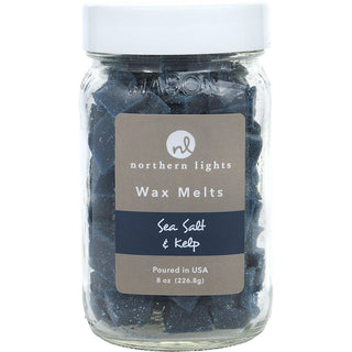 Sea Salt & Kelp Simmering Fragrance Chips 8 oz jar, 100 melts, refreshing sea scent, available at fragrancedealz.com