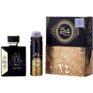 ARD AL ZAAFARAN OUD 24 HOURS by Ard Al Zaafaran - EAU DE PARFUM SPRAY 3.4 OZ & DEODORANT