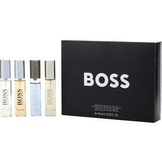 HUGO VARIETY by Hugo Boss - 4 PIECE MENS VARIETY WITH BOSS THE SCENT EDT & BOSS #6 EDP & BOSS BOTTLED INFINITE EDP & BOSS #6 EDT AND ALL ARE SPRAY 0.33 OZ MINIS