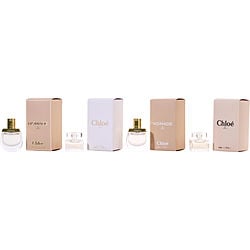 CHLOE VARIETY by Chloe - 4 PIECE WOMENS VARIETY NOMADE EAU DE PARFUM & CHLOE ROSE TANGERINE EDT & CHLOE EAU DE PARFUM & NOMADE EDT AND ALL 0.16 OZ MINIS