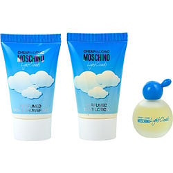 CHEAP & CHIC LIGHT CLOUDS by Moschino - EDT MINI 0.16 OZ & BODY LOTION 0.8 OZ & BATH AND SHOWER GEL 0.8 OZ