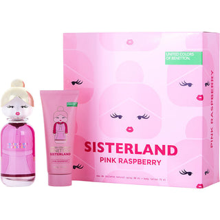 Benetton Sisterland Pink Raspberry EDT Spray and Body Milk available on fragrancedealz.com