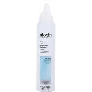 Nioxin Volumizing + Thickening Mousse 6.8 OZ bottle.