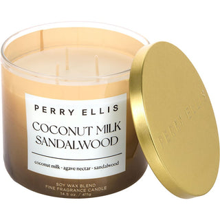 Perry Ellis Coconut Milk & Sandalwood Scented Candle 14.5 OZ on fragrancedealz.com.