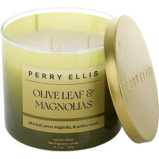 PERRY ELLIS OLIVE LEAF & MAGNOLIAS by Perry Ellis - SCENTED CANDLE