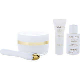 Sisley by Sisley - Sisleya L'Integral Anti-Age Eye and Lip Contour Cream Discovery Set: Sisleya L'Integral Anti-Age Eye and Lip Contour Cream 15ml +  Sisleya Essential Skin Care Lotion 15ml + L'Int��gral Anti-Age 4ml + Massage Tool