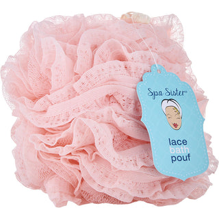 SPA ACCESSORIES by Spa Accessories - VINTAGE LACE BATH POUF - BLUSH