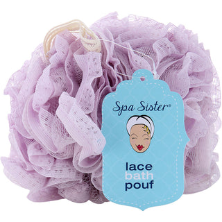 SPA ACCESSORIES by Spa Accessories - VINTAGE LACE BATH POUF - MAUVE