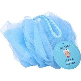 SPA ACCESSORIES by Spa Accessories - CHIFFON DREAMY BATH SPONGE - BLUE/SWIRLS