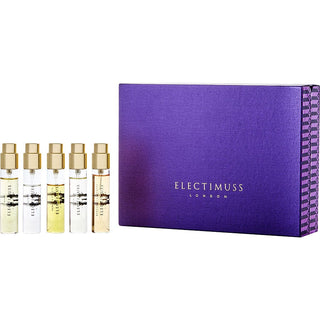 ELECTIMUSS VARIETY by Electimuss - THE BEST DISCOVERY SET WITH IMPERIUM & MERCURIAL CASHMERE & TRAJAN & VANILLA EDESIA & VIXERE AND ALL ARE PURE PARFUM SPRAY 0.34 OZ MINIS