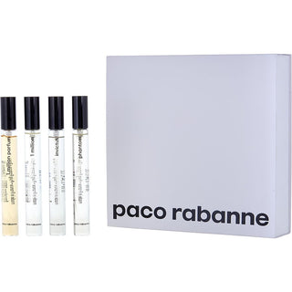 PACO RABANNE VARIETY by Paco Rabanne - 4 PIECE MENS MINI VARIETY WITH 1 MILLION PARFUM & 1 MILLION EDT & PHANTOM & INVICTUS AND ALL ARE 0.34 OZ MINIS