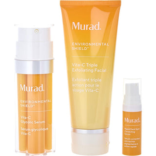 Murad by Murad - The Dark Spot Corrector Set: Vita-C Glycolic Serum 1oz + Rapid Dark Spot Correcting Serum 0.17oz + Vita-C Triple Exfoliating Facial 2.7oz