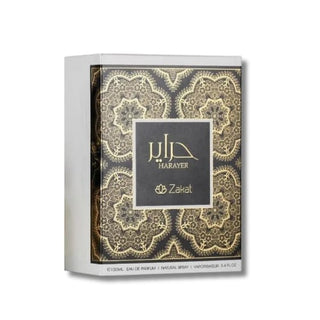 Box of Harayer By Zakat, exuding opulence and allure. Discover the essence of elegance at fragrancedealz.com