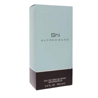 Stylish Shi Perfume box, housing a delicate blend of white florals and citrus notes, ideal for wearing in spring or summer, on Fragrancedealz.com