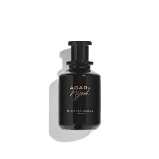 Agar Myrrh perfume bottle with a dark, luxurious design, showcased at fragrancedealz.com.