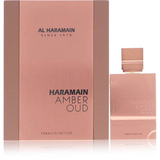 Al Haramain Amber Oud Tobacco Edition cologne bottle with a rich design, featuring notes of amber, oud, and tobacco, displayed at fragrancedealz.com.