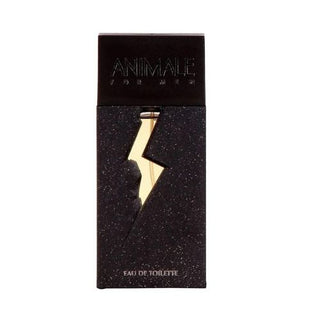 Animale for Men cologne bottle with a unique design and dark color scheme. Available at fragrancedealz.com.