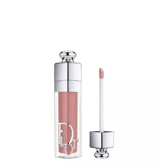 Christian Dior Addict Lip Maximizer Gloss in Rose Nude has an elegant, transparent tube design. Available at fragrancedealz.com