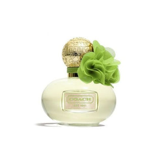 The elegant bottle of Coach Poppy Citrine Blossom Perfume, radiating freshness and charm, showcased on Fragrancedealz.com