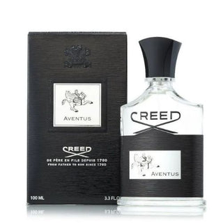 Creed Aventus EDP Spray with its black box, available at fragrancedealz.com