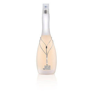 Glow Perfume bottle featuring a sleek, frosted glass design with a minimalist look and a silver cap. The fragrance includes notes of citrus, floral, and vanilla, creating a fresh and luminous scent. Available at fragrancedealz.com.