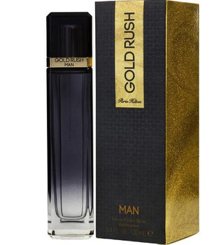 Gold Rush Cologne featuring an eye-catching bottle design, available at FragranceDealz.com.