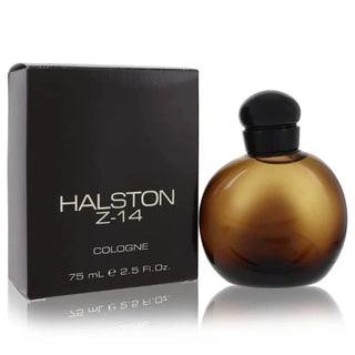 Halston Z-14 Cologne with box, showcasing a striking design, available at FragranceDealz.com.