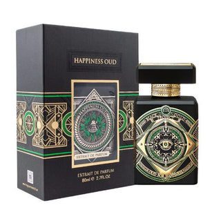 Happiness Oud EDP, 3.4 oz bottle with box packaging. Available at fragrancedealz.com