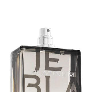 Experience Jet Black Platinum in its finest form—an open-cap bottle revealing its bold, unforgettable blend. Available now at FragranceDealz.com.