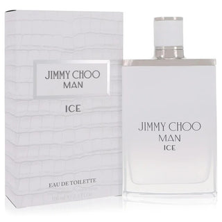 Jimmy Choo Ice Cologne white bottle with its white box, available at fragrancedealz.com