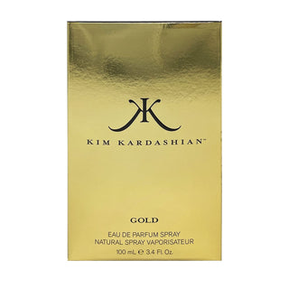 Kim Kardashian Gold Perfume box displayed on fragrancedealz.com