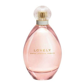 Lovely Perfume bottle with a sleek design and gentle colors. Features notes of lavender, rose, and jasmine. Available at fragrancedealz.com.