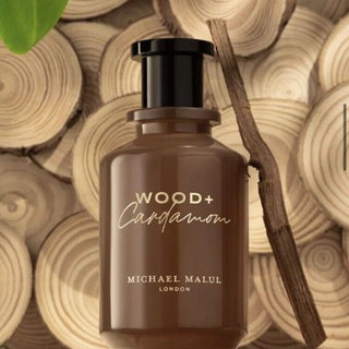 Michael Malul Wood Cardamom Eau De Parfum offers a rich fragrance with aromatic cardamom notes, available at fragrancedealz.com