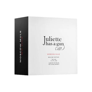 Side view of the Moscow Mule Juliette Has A Gun perfume box on Fragrancedealz.com