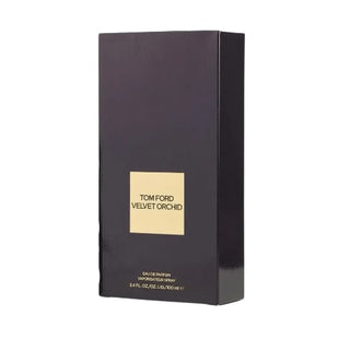 The beautiful packaging of Tom Ford Velvet Orchid fragrance showcased on Fragrancedealz.com