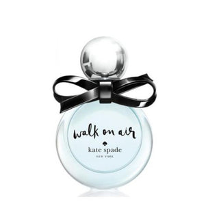 Walk On Air Perfume bottle featuring a sleek, transparent design with a silver cap. The fragrance includes notes of lily of the valley, magnolia, and crinum lily, creating a fresh, floral scent. Available at fragrancedealz.com.