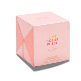 Side view of Live Colorfully Perfume's stylish box, showcased on Fragrancedealz.com