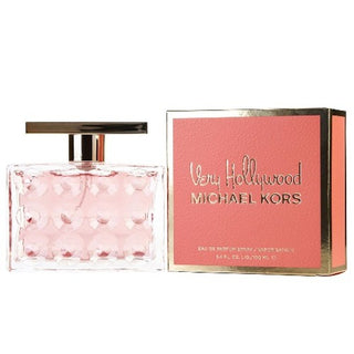 Very Hollywood Perfume bottle and fragrance. The bottle showcases a glamorous design reminiscent of Hollywood glamour, while the perfume exudes notes of gardenia, jasmine, and amber, capturing the essence of luxury. Available at fragrancedealz.com